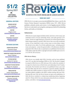 FICTION RESEARCH ASSOCIATION COLLECTIVE Review ISSN 2641-2837