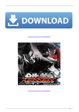 Tekken Tag Tournament 2 PS3DUPLEX