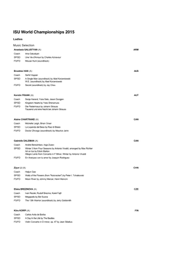 ISU World Championships 2015