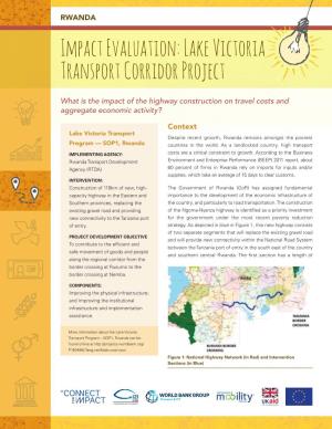 Impact Evaluation: Lake Victoria Transport Corridor Project