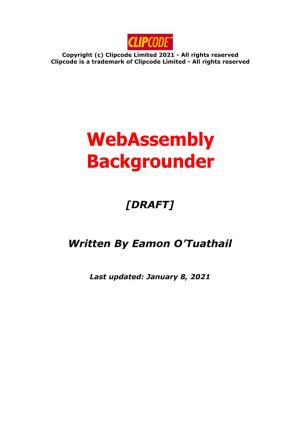 Webassembly Backgrounder