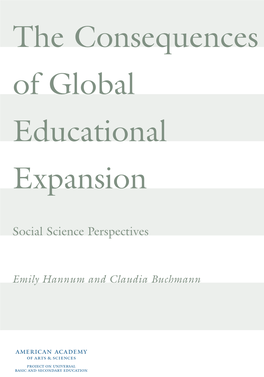 The Consequences of Global Educational Expansion