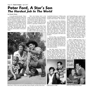 Peter Ford, a Star's