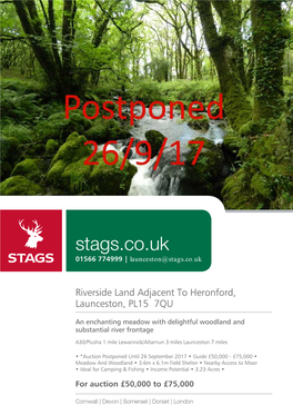 Stags.Co.Uk 01566 774999 | Launceston@Stags.Co.Uk