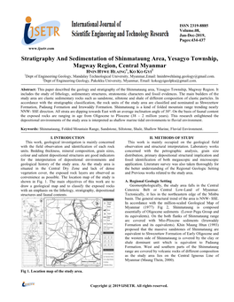 Stratigraphy and Sedimentation of Shinmataung Area, Yesagyo Township, Magway Region, Central Myanmar