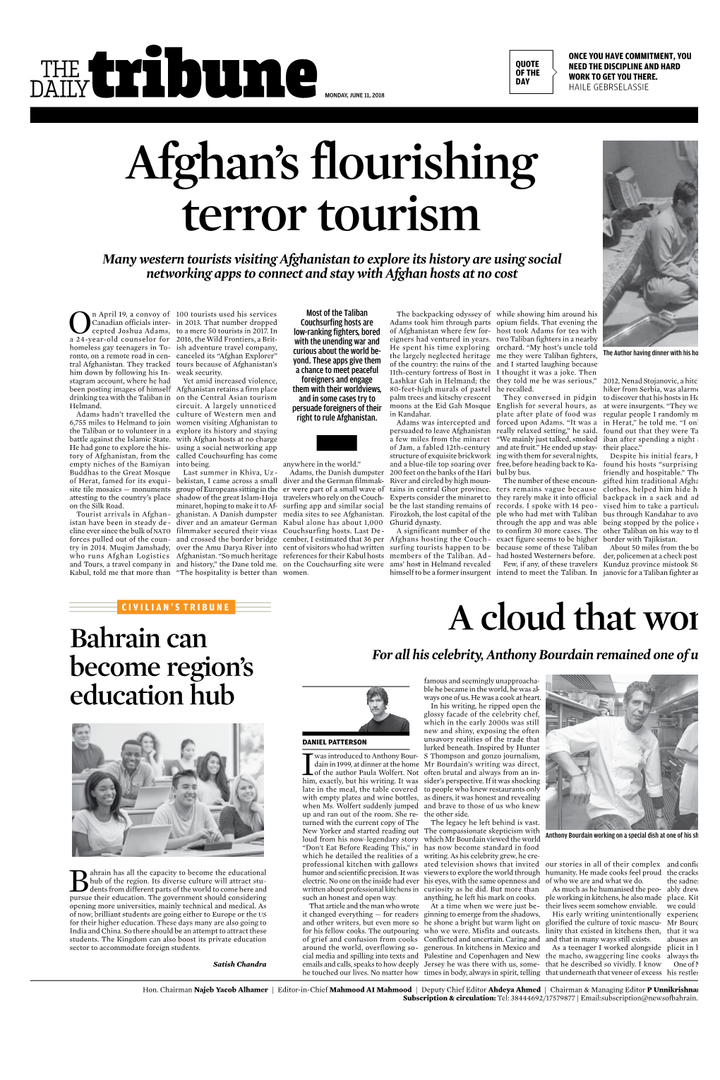 Afghan's Flourishing Terror Tourism