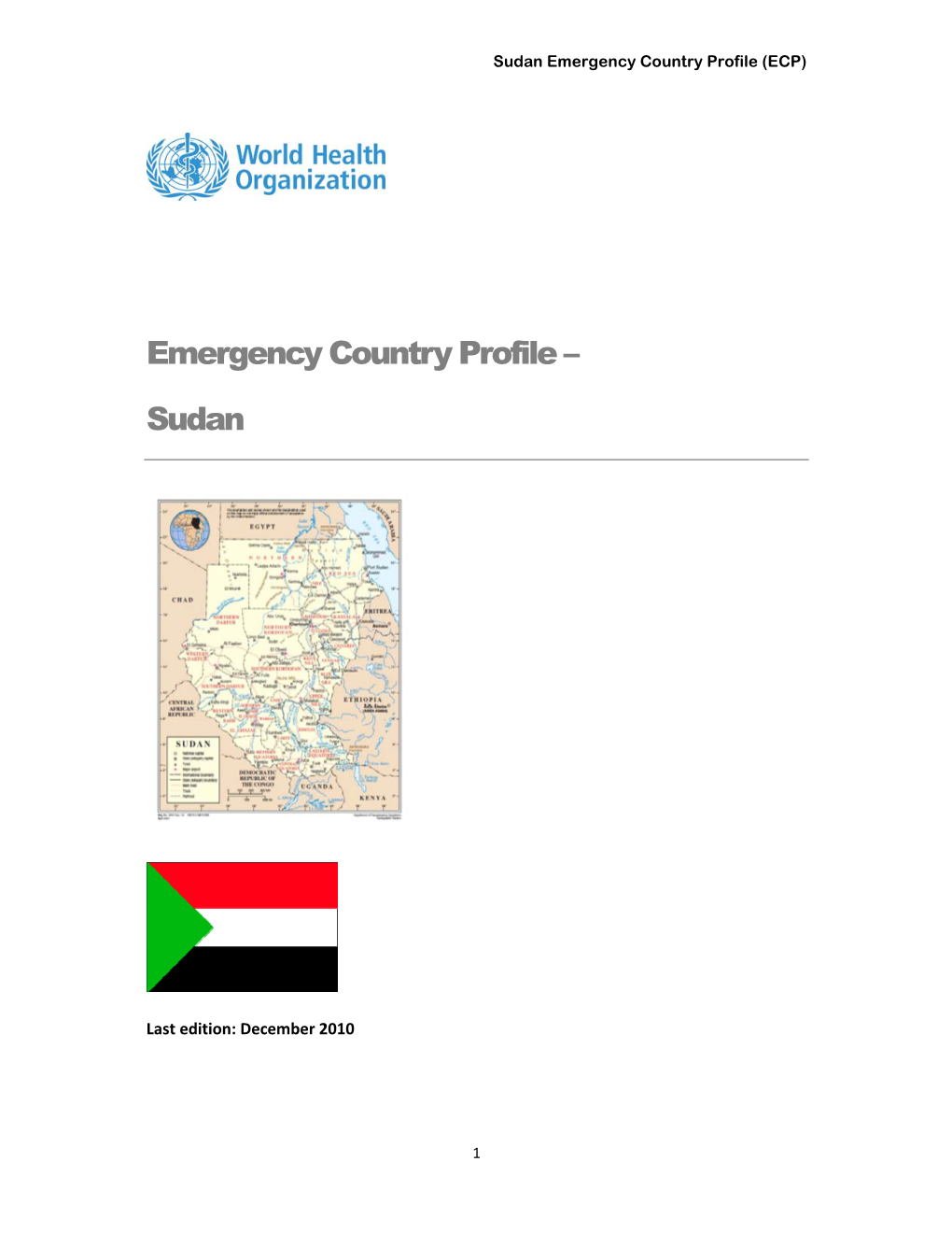 Emergency Country Profile – Sudan