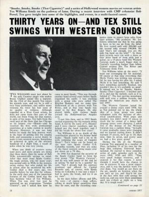 Feature: Tex Williams Still Swings with Western Sounds (UK