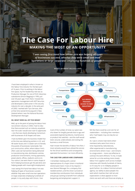 ELE-The Case for Labour Hire-Making the Most of An