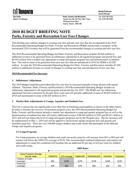 2007 Budget Briefing Note