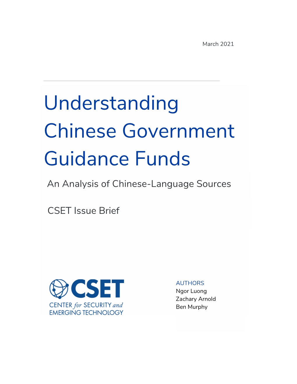 CSET Issue Brief