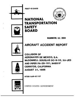 Aircraft Accident Report (NTSB/AAR-87/07)