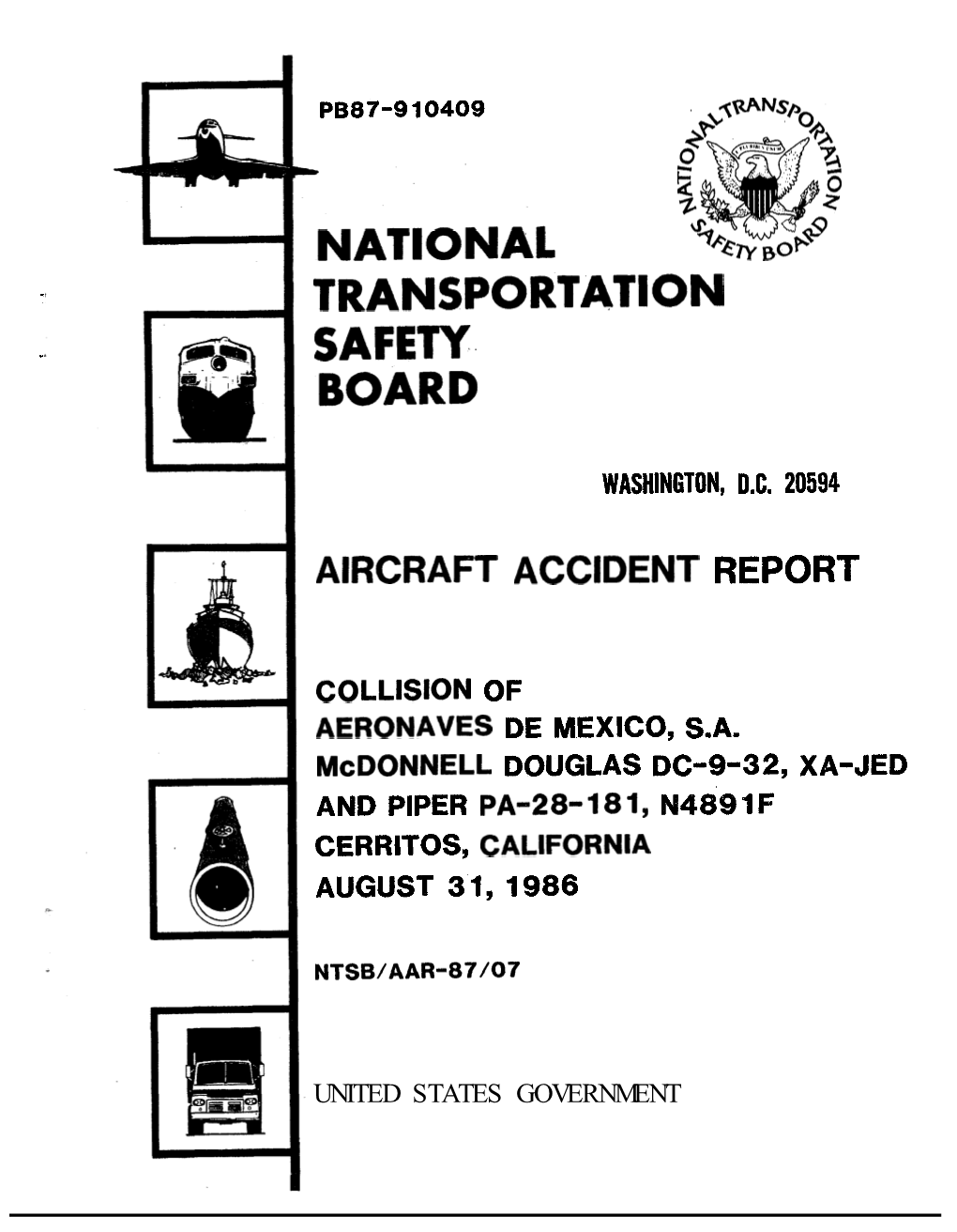 Aircraft Accident Report Ntsb Aar 87 07 Docslib