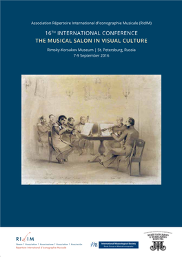 16Th International Conference the Musical Salon in Visual Culture