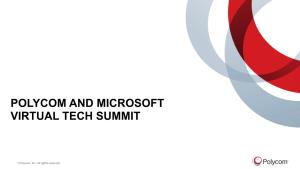 Polycom and Microsoft Collaboration Tech Summit