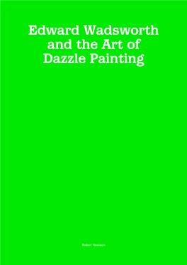 Edward Wadsworth and the Art of Dazzle Painting