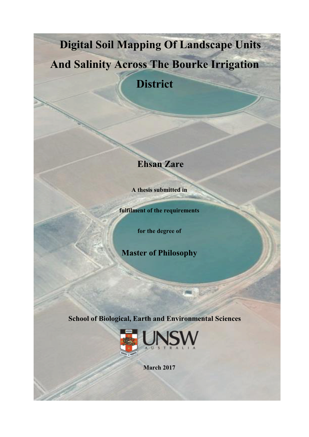 Digital Soil Mapping of Landscape Units and Salinity Across the Bourke Irrigation