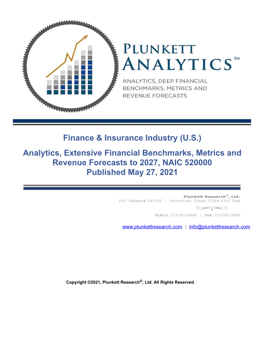 Finance & Insurance Industry (U.S.) Analytics, Extensive Financial