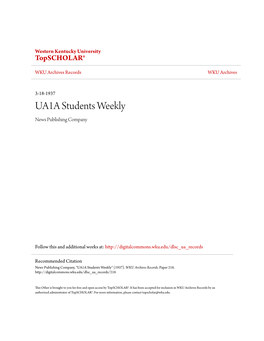 UA1A Students Weekly News Publishing Company