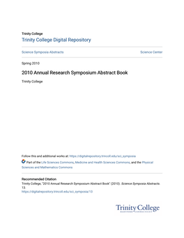 2010 Annual Research Symposium Abstract Book