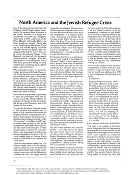North America and the Jewish Refugee Crisis