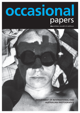 Occassional Papers: the New Photography 1920S–1940S