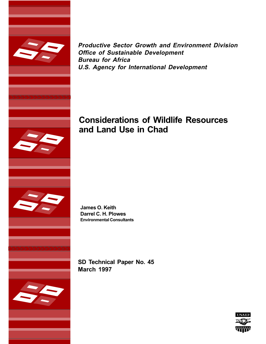 Considerations of Wildlife Resources and Land Use in Chad