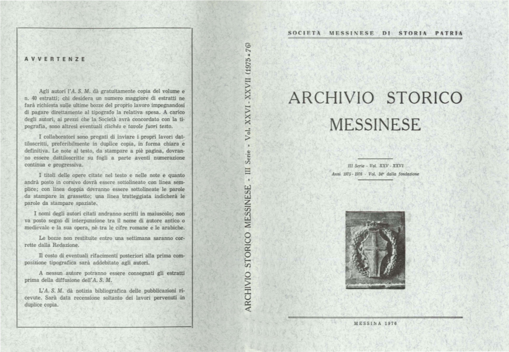 Archivio Storico Messinese