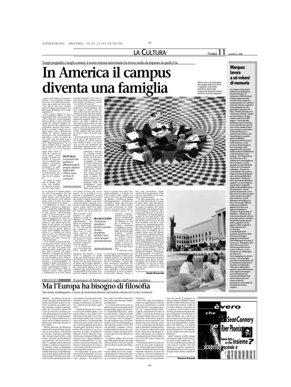 In America Il Campus Diventa Una Famiglia