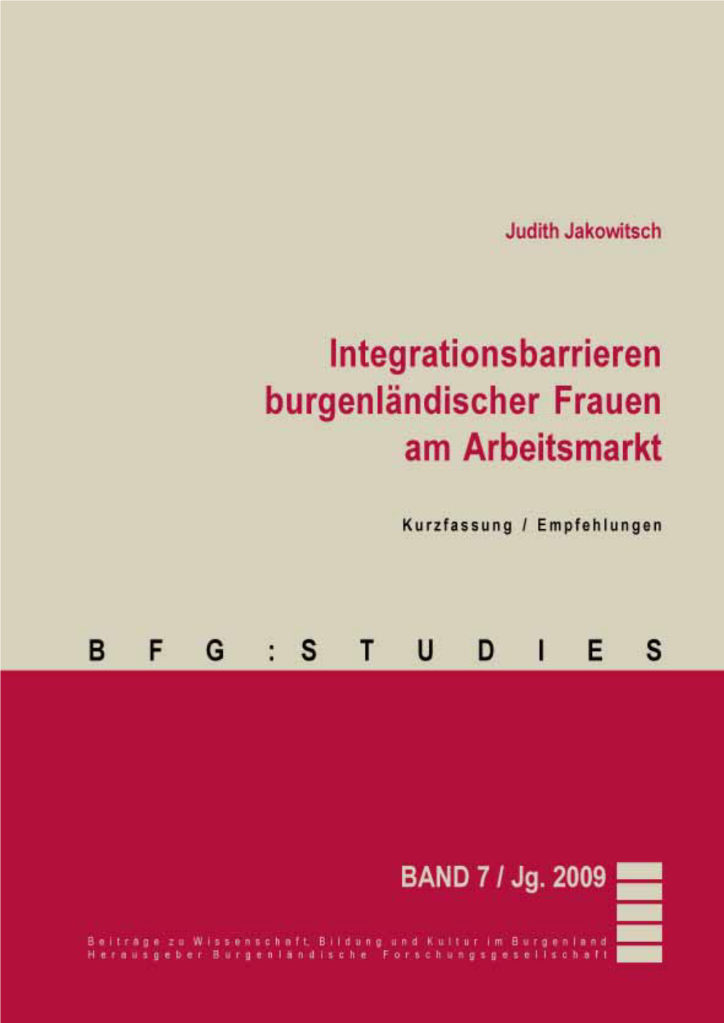 Integrationsbarrieren Burgenländischer Frauen Am Arbeitsmarkt