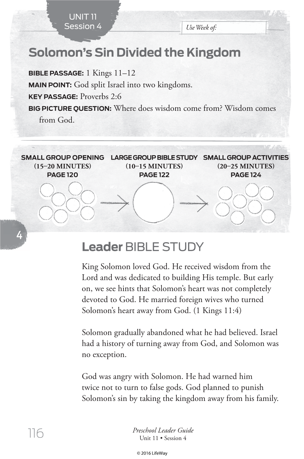 Leader BIBLE STUDY Solomon's Sin Divided the Kingdom