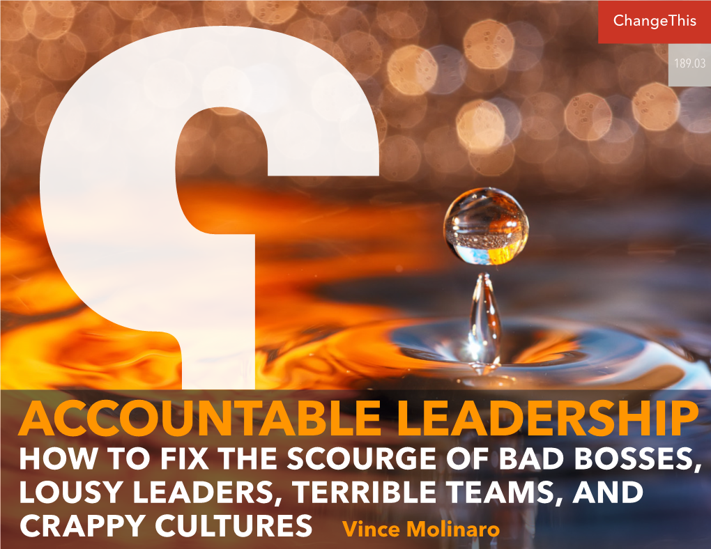 Accountable Leadership