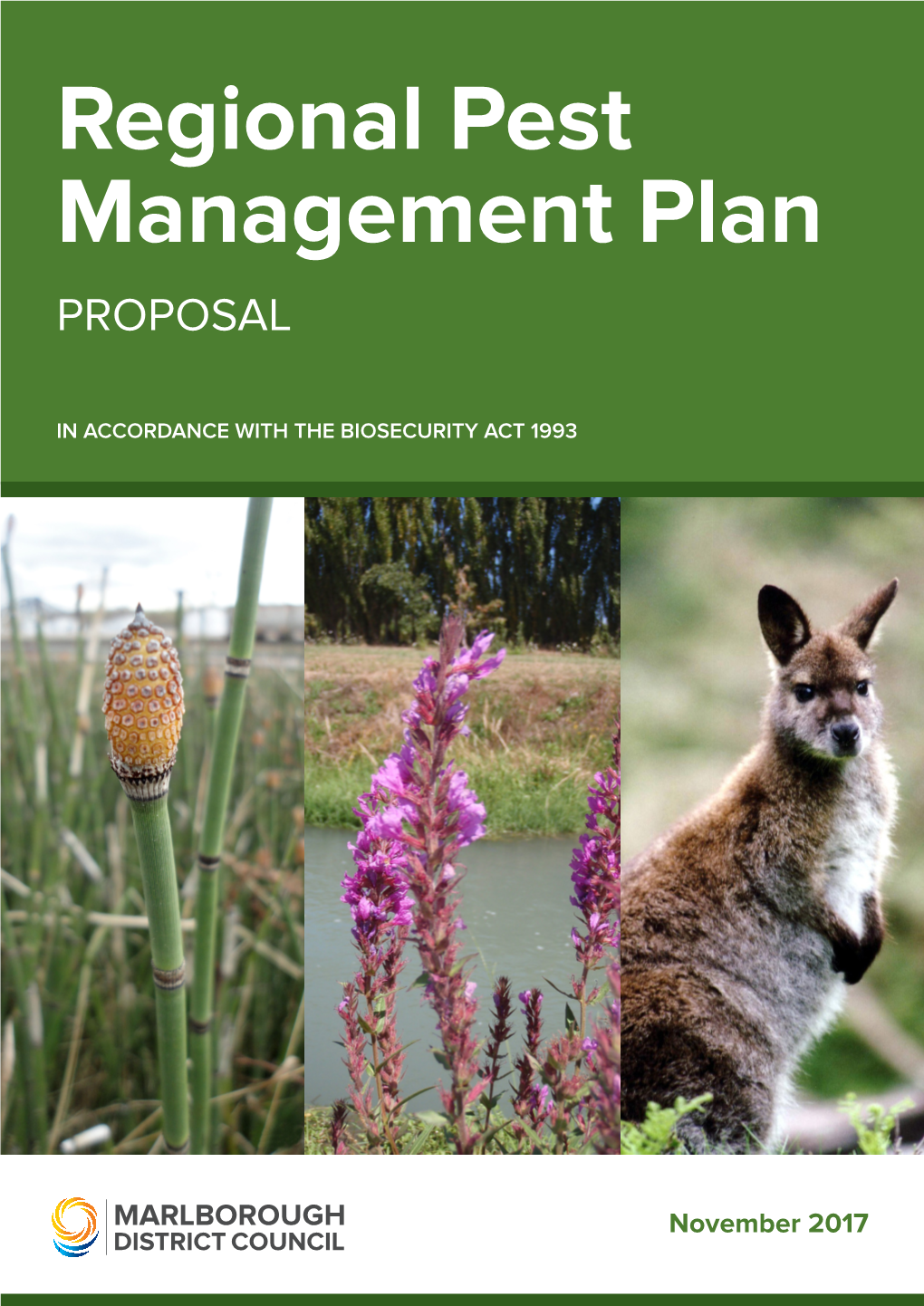 Regional Pest Management Plan PROPOSAL