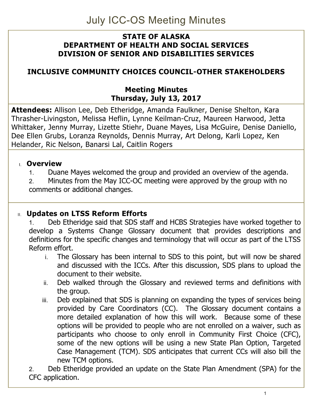 July ICC-OS Meeting Minutes