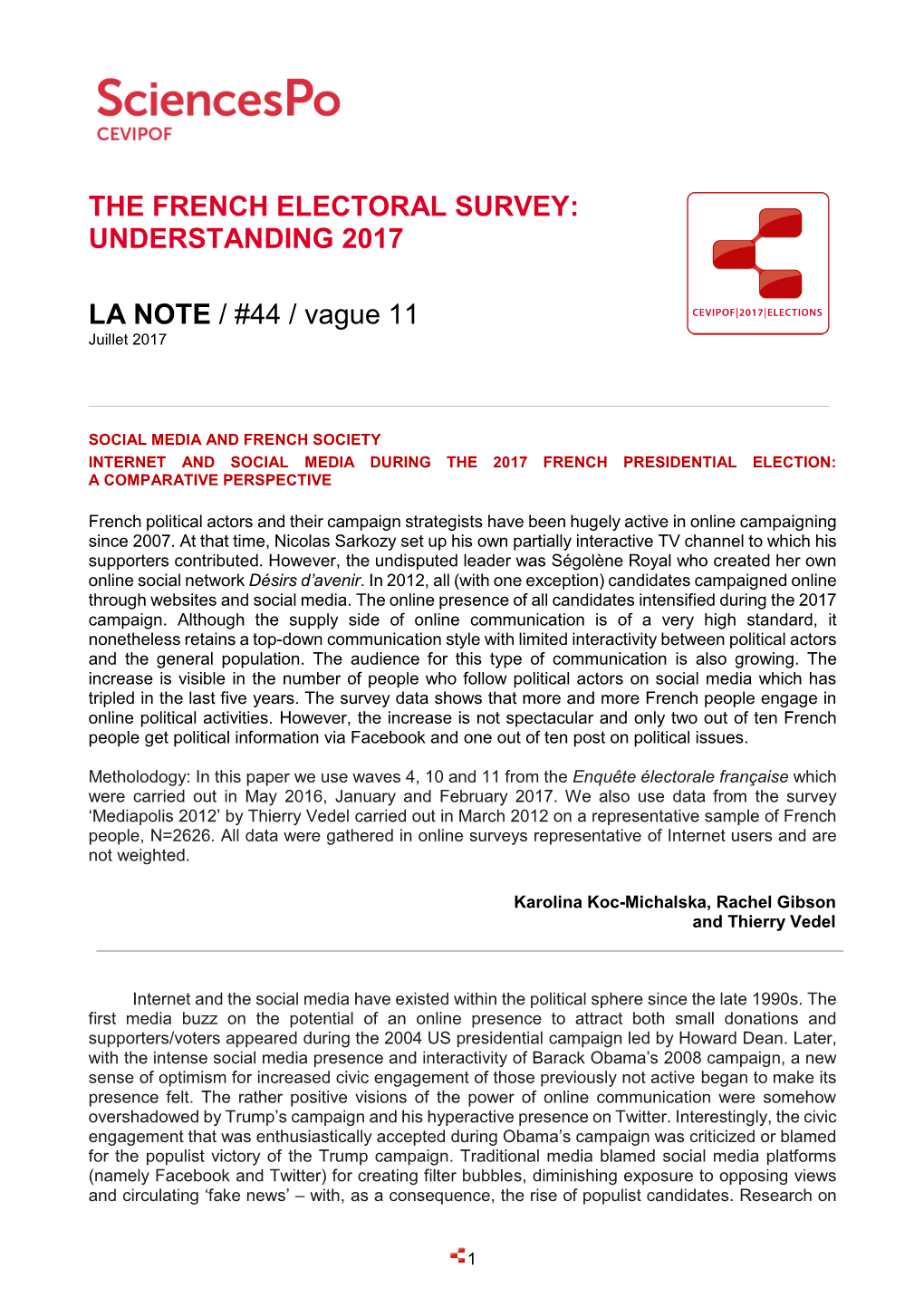 The French Electoral Survey: Understanding 2017