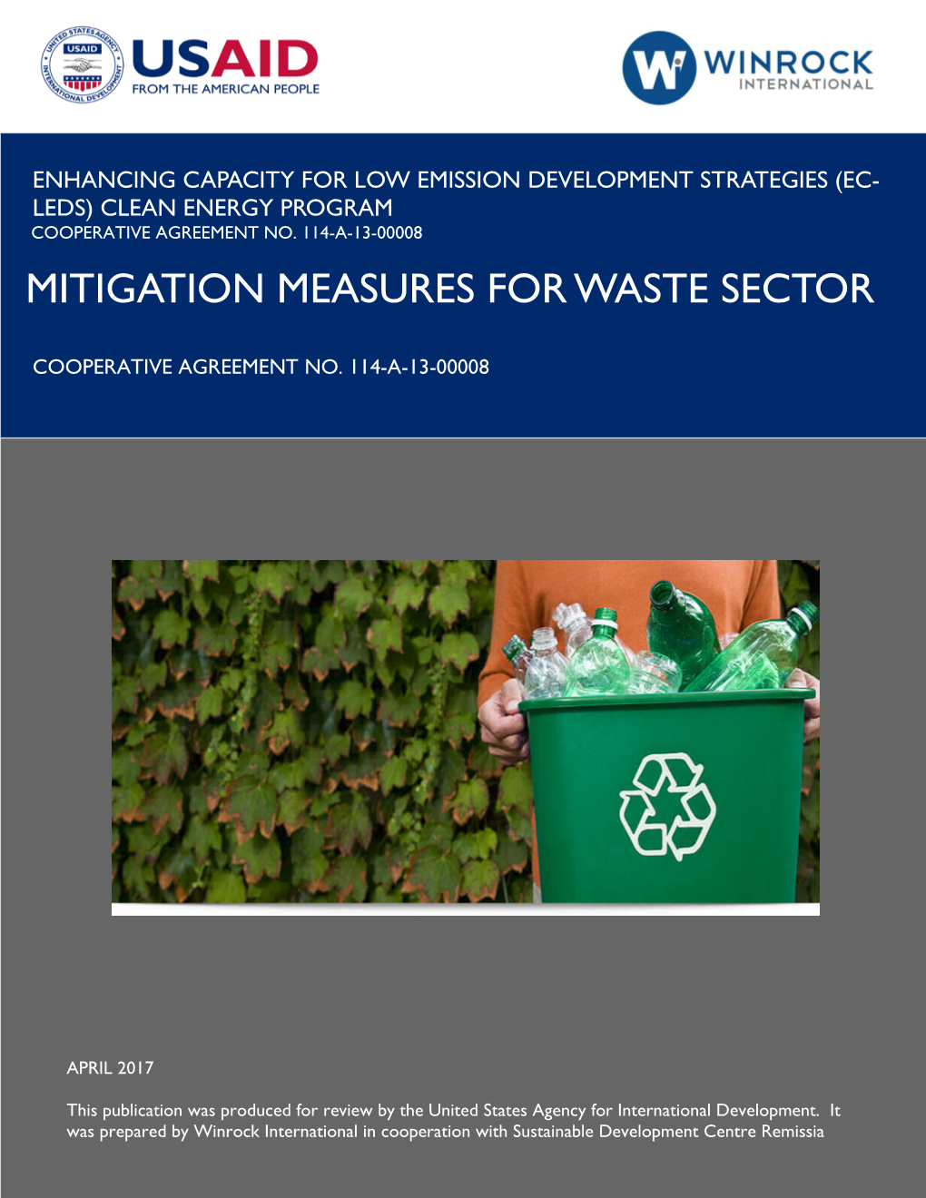 Mitigation Measures for Waste Sector