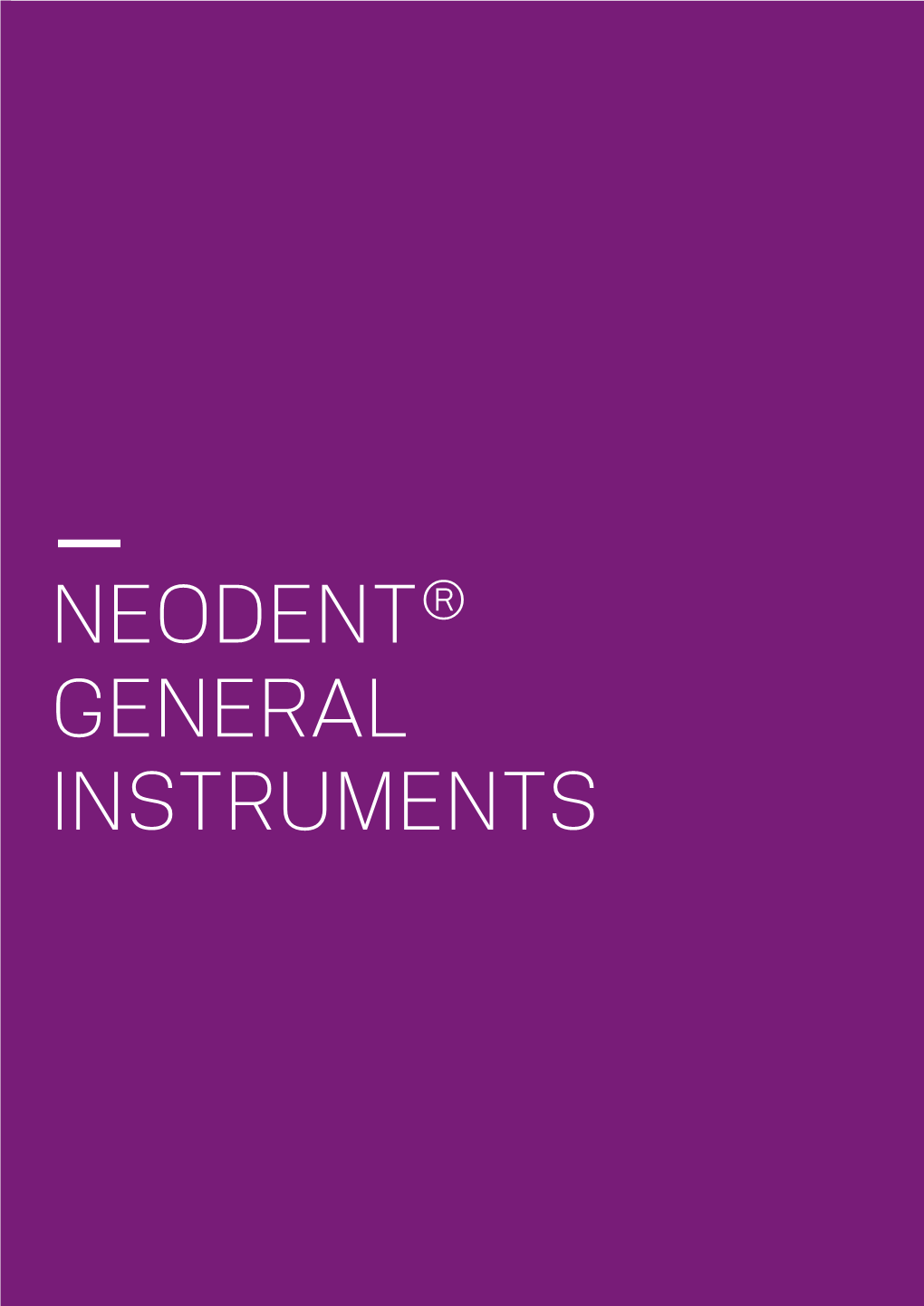 Neodent® General Instruments