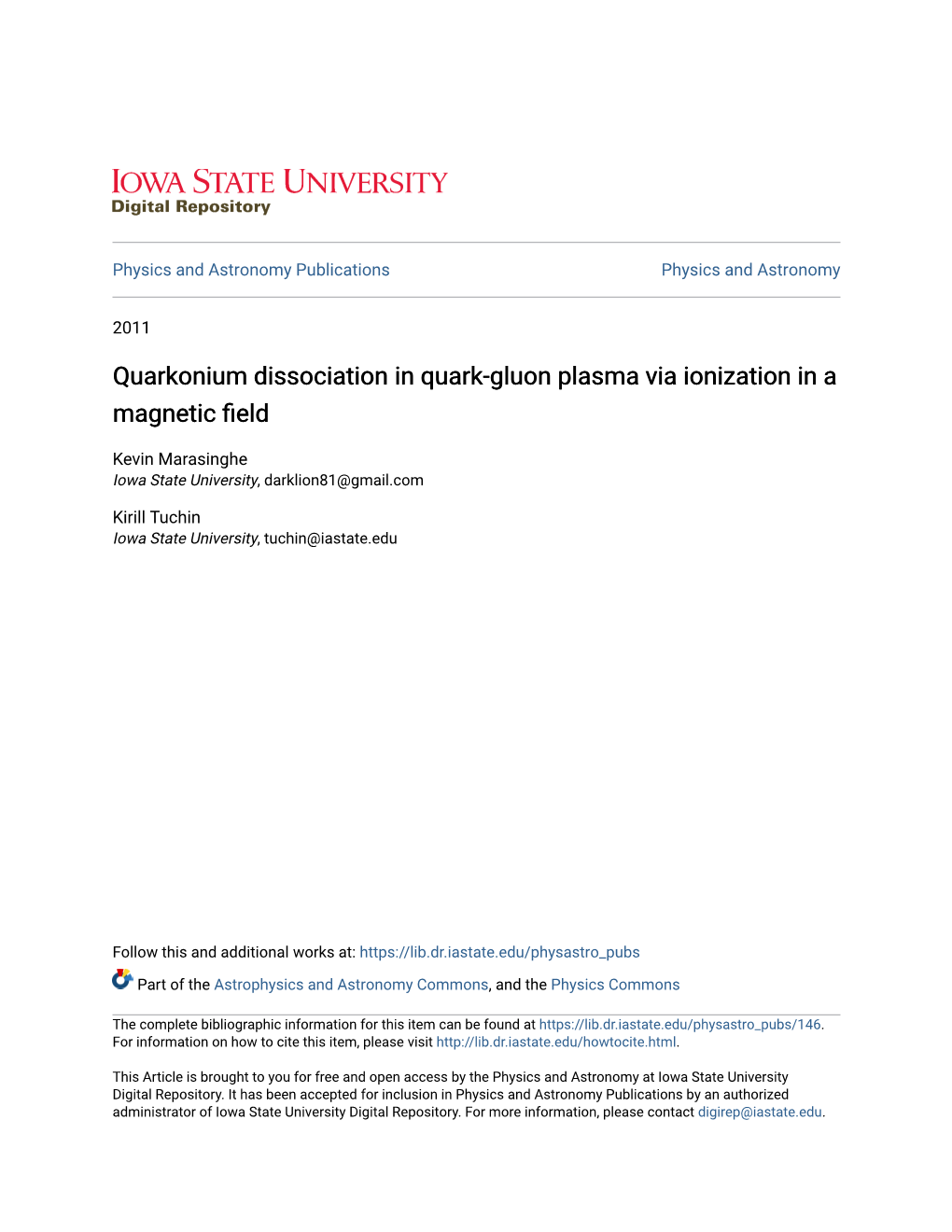 Quarkonium Dissociation in Quark-Gluon Plasma Via Ionization in a Magnetic Field