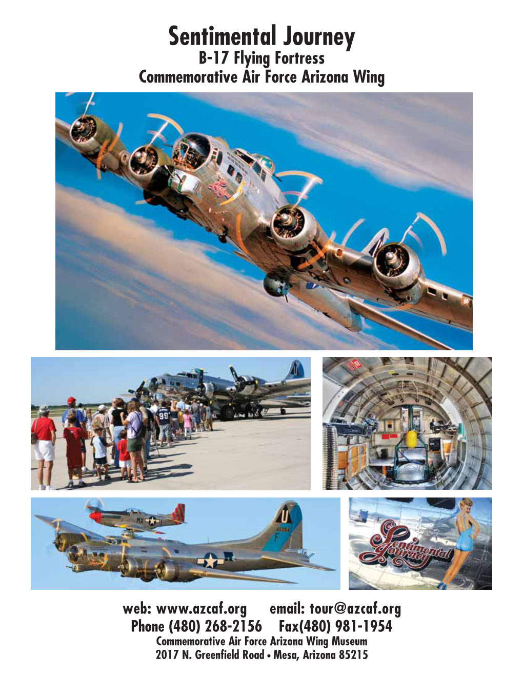 Sentimental Journey B-17 Flying Fortress Commemorative Air Force Arizona Wing