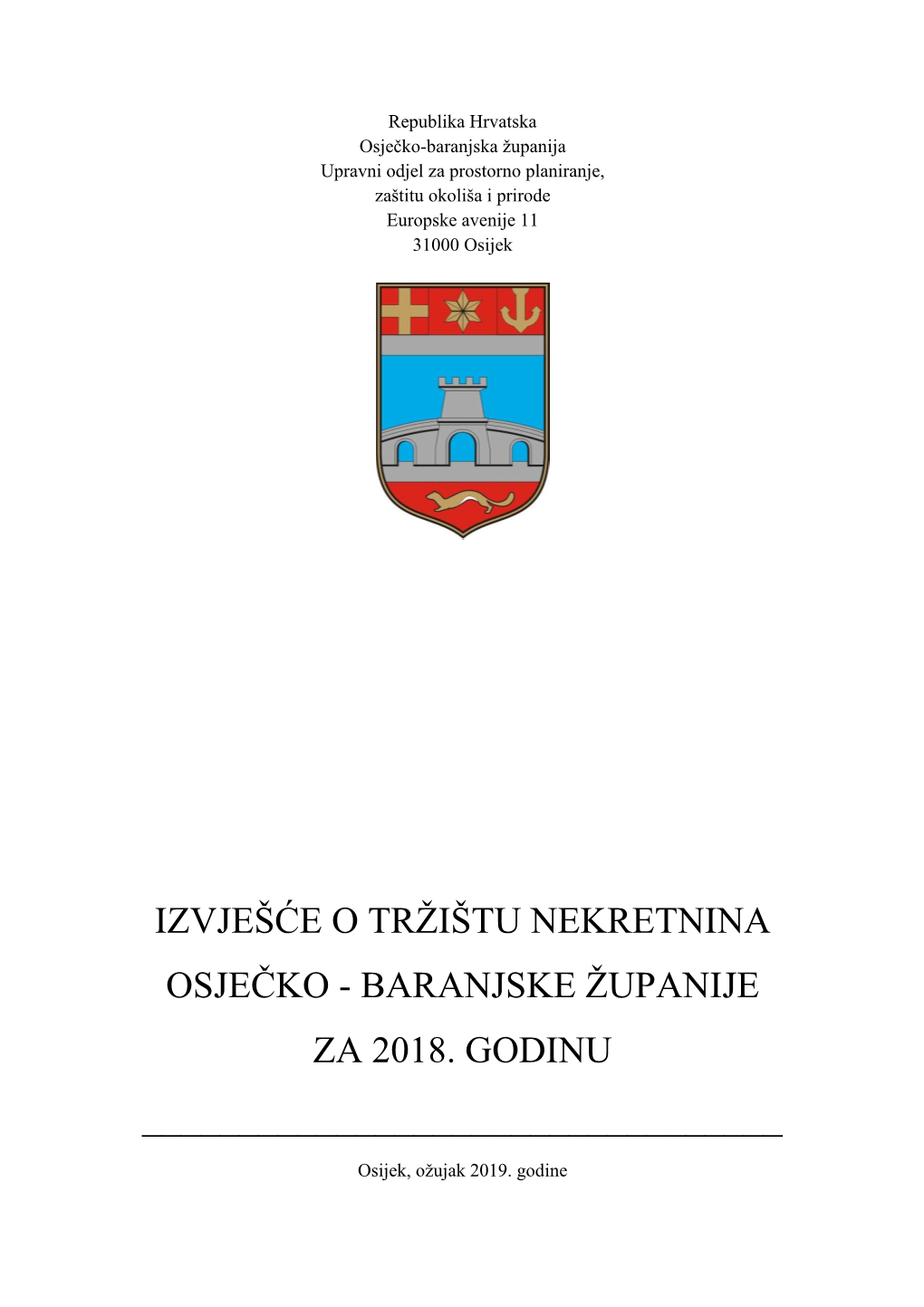 Izvješće O Tržištu Nekretnina Osječko