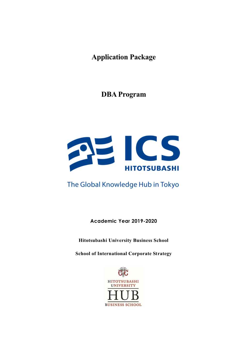 Application Package DBA Program