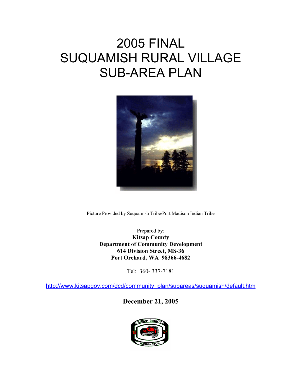 Suquamish Rural Village Sub-Area Plan (2005)