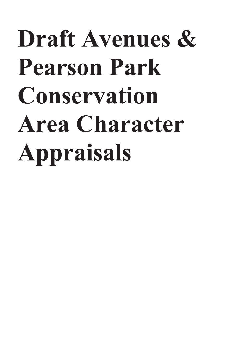 Pearson Park CACA