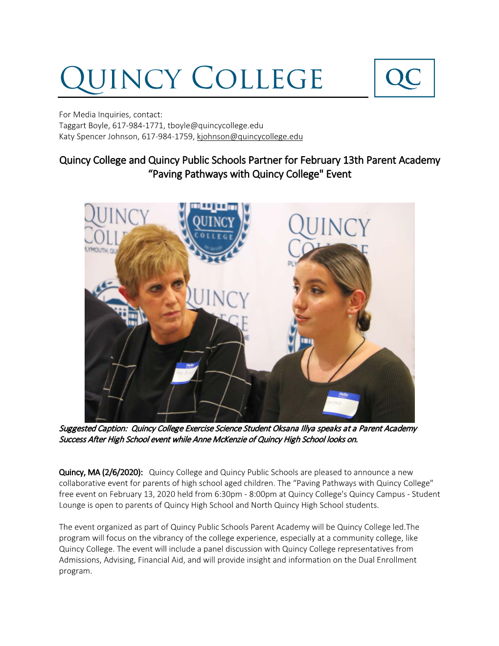 Paving Pathways with Quincy College