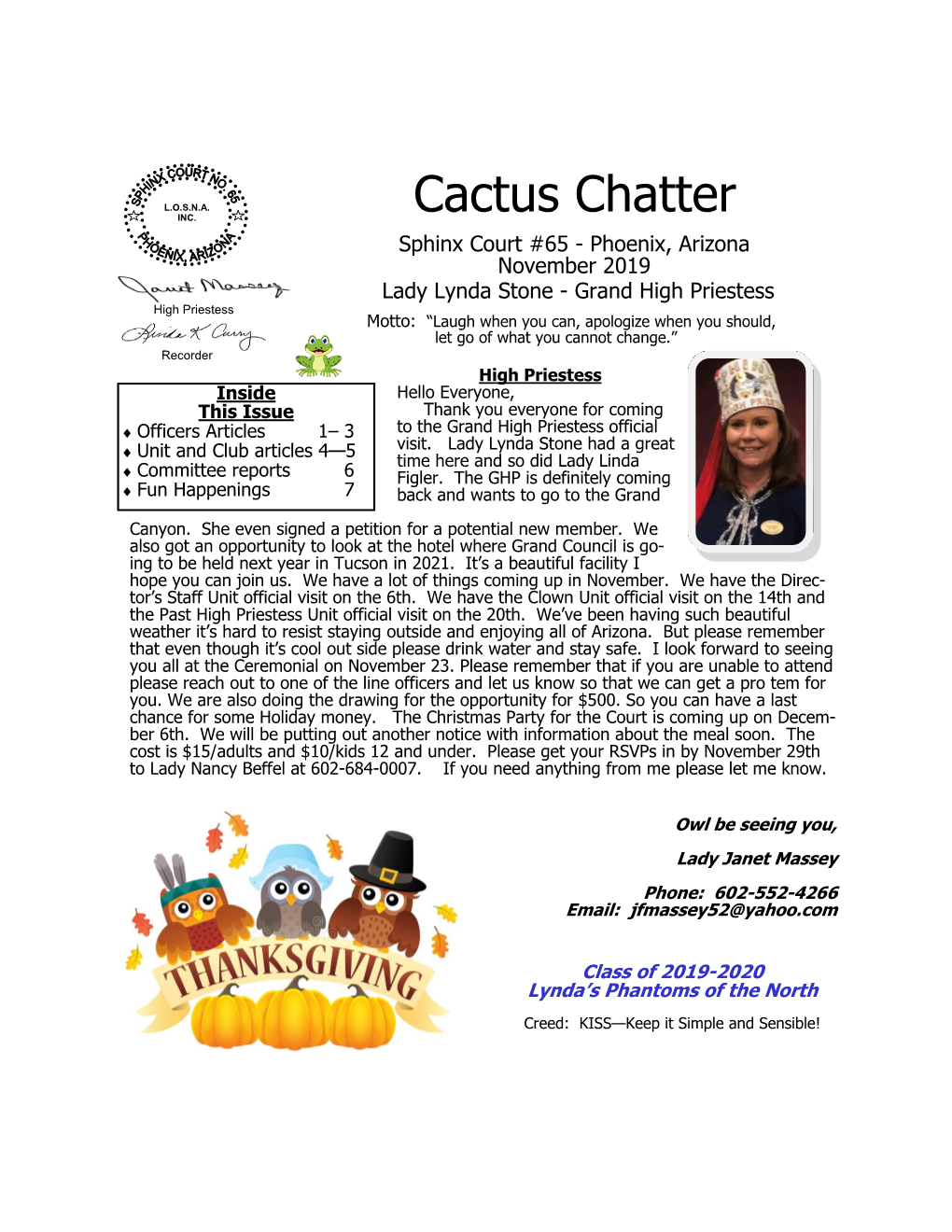 Cactus Chatter INC