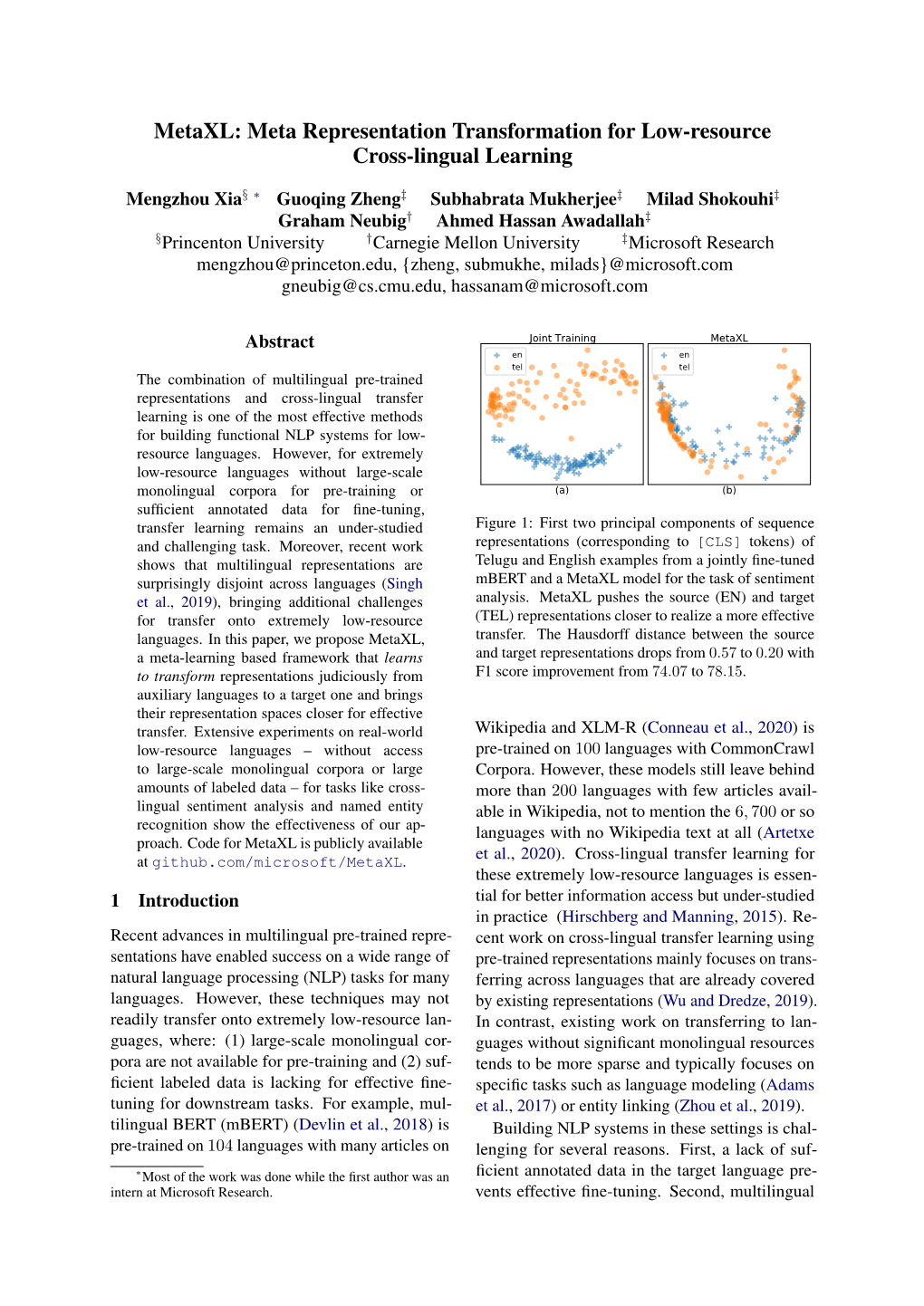 Meta Representation Transformation for Low-Resource Cross-Lingual Learning