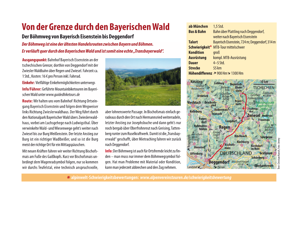 Von Der Grenze Durch Den Bayerischen Wald