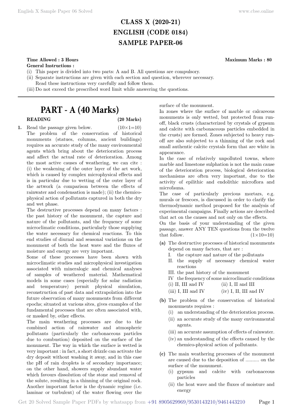 Parts: a and B