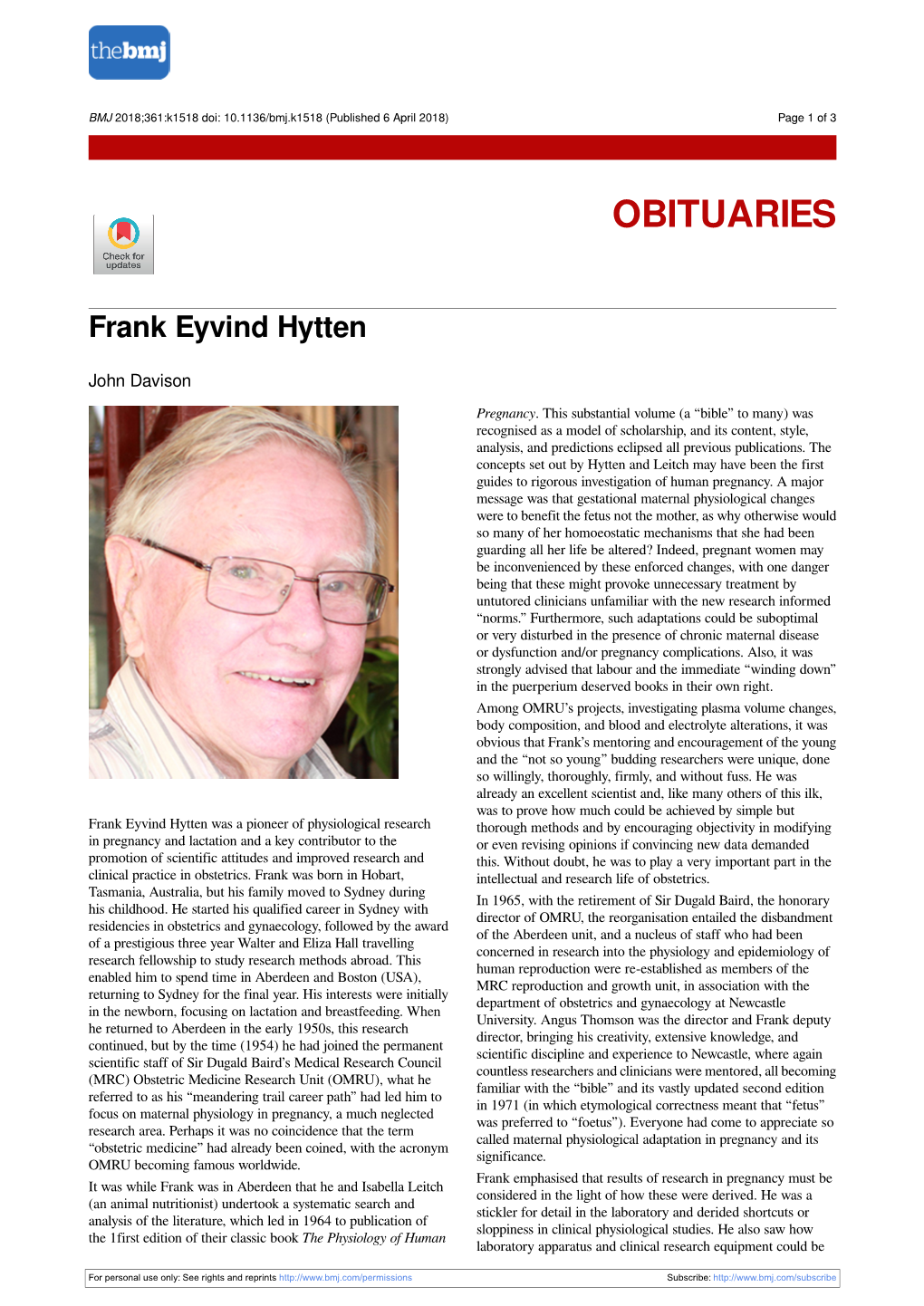 Frank Eyvind Hytten