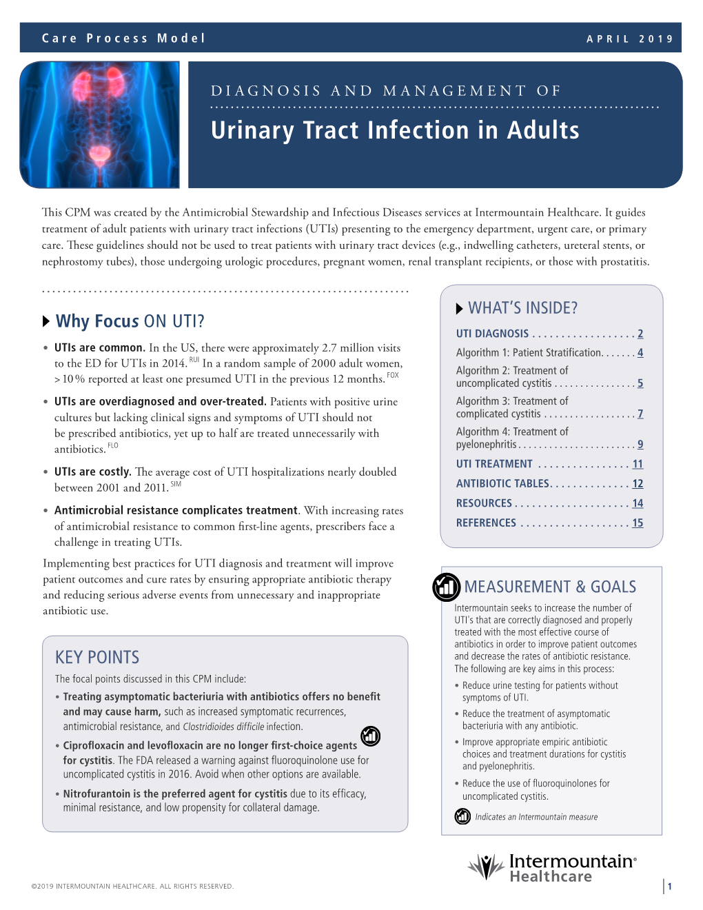 Care Process Models Urinary Tract Infection in Adults